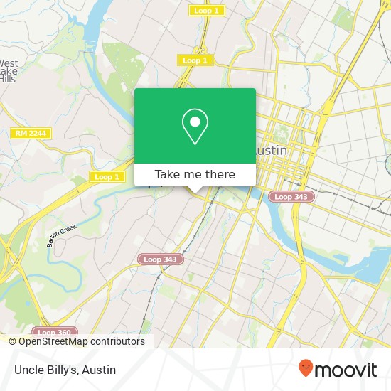 Uncle Billy's, 1530 Barton Springs Rd Austin, TX 78704 map