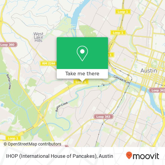 IHOP (International House of Pancakes), 1101 S Mopac Expy Austin, TX map
