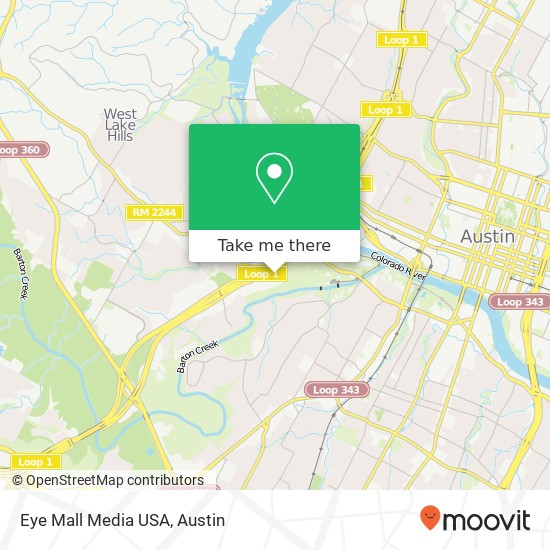 Mapa de Eye Mall Media USA
