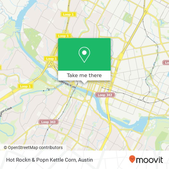 Mapa de Hot Rockn & Popn Kettle Corn, 705 W 3rd St Austin, TX 78701