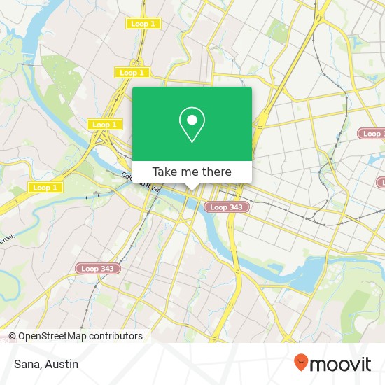 Sana, 237 W 2nd St Austin, TX 78701 map