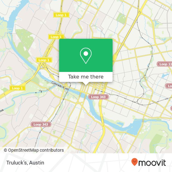 Mapa de Truluck's, 400 Colorado St Austin, TX 78701