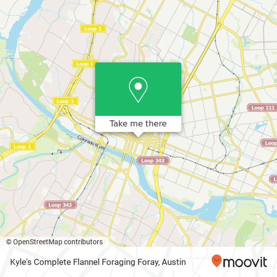 Mapa de Kyle's Complete Flannel Foraging Foray, 600 Congress Ave Austin, TX 78701