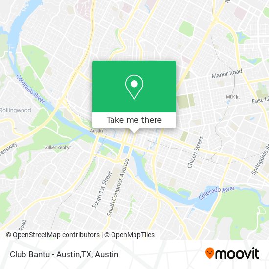 Club Bantu - Austin,TX map