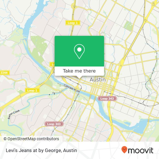 Mapa de Levi's Jeans at by George, 524 N Lamar Blvd Austin, TX 78703