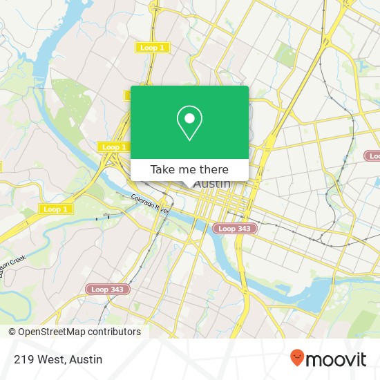 Mapa de 219 West, 612 6th St W Austin, TX 78701