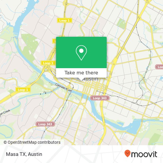 Mapa de Masa TX, 600 6th St W Austin, TX 78701