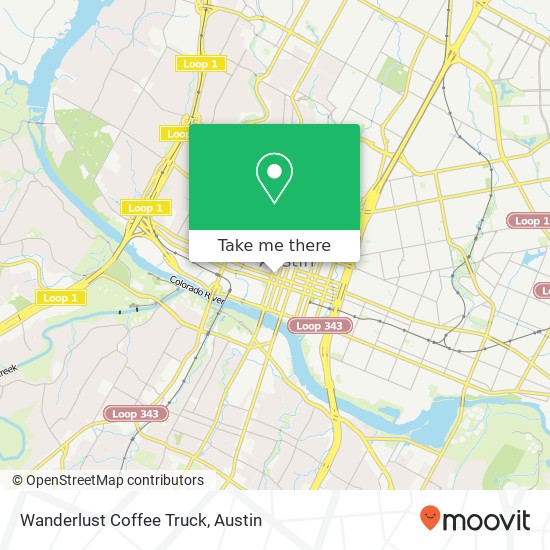 Wanderlust Coffee Truck, 300 6th St W Austin, TX 78701 map
