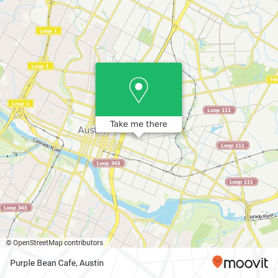 Purple Bean Cafe, 1200 E 11th St Austin, TX 78702 map