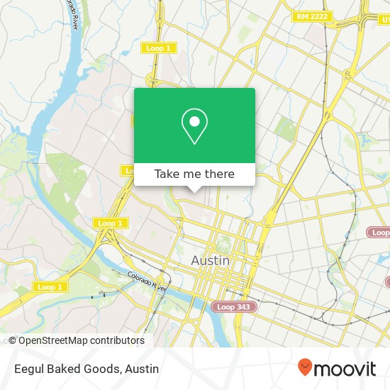 Mapa de Eegul Baked Goods, 908 W 21st St Austin, TX 78705