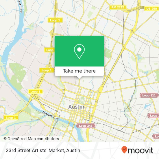 23rd Street Artists' Market map