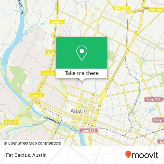 Fat Cactus, Austin, TX 78705 map