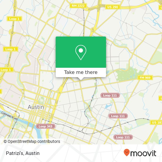 Patrizi's, 2307 Manor Rd Austin, TX 78722 map