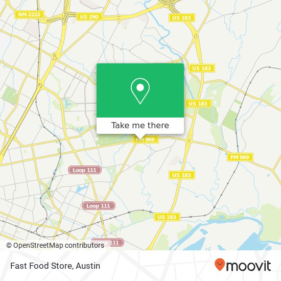 Fast Food Store, 4611 E Martin Luther King Jr Blvd Austin, TX 78721 map