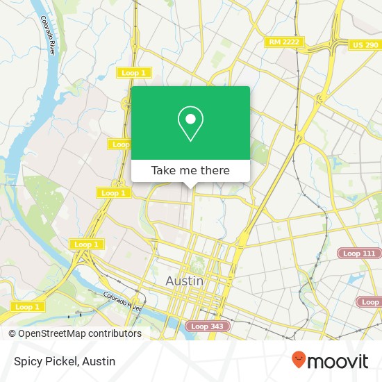 Mapa de Spicy Pickel, 404 W 26th St Austin, TX 78705