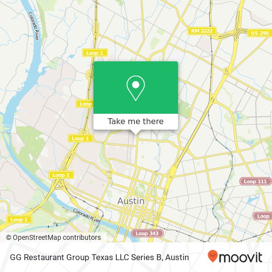 Mapa de GG Restaurant Group Texas LLC Series B, 404 W 26th St Austin, TX 78705