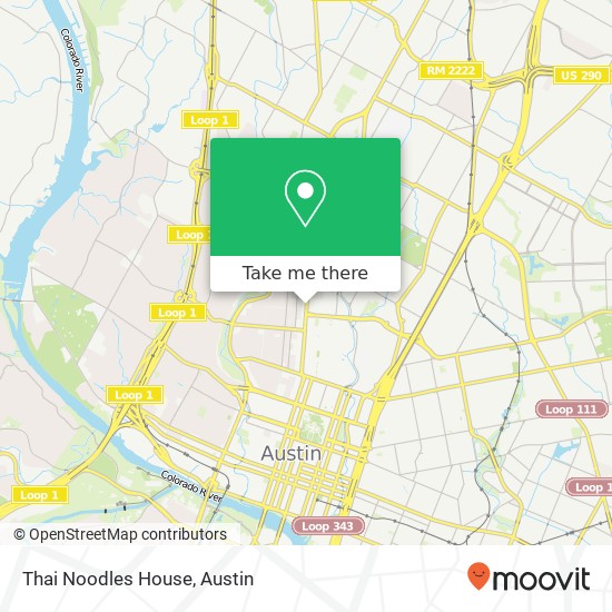 Mapa de Thai Noodles House, 2602 Guadalupe St Austin, TX 78705