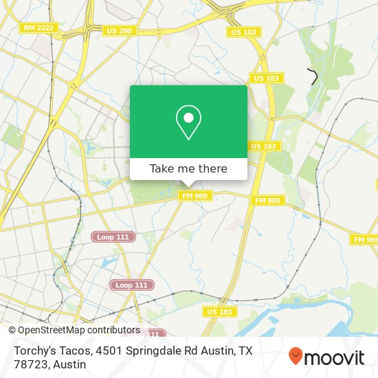 Torchy's Tacos, 4501 Springdale Rd Austin, TX 78723 map