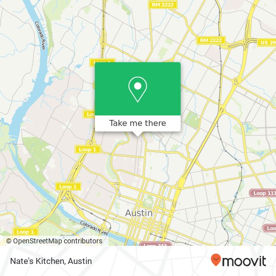 Nate's Kitchen, 2801 Rio Grande St Austin, TX 78705 map