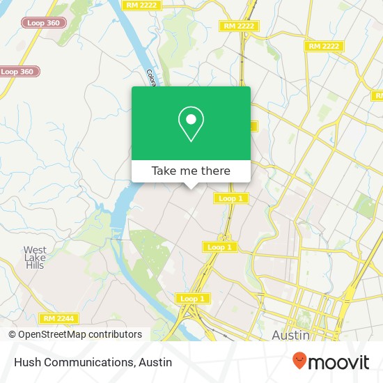 Hush Communications, 2605 Hillview Rd Austin, TX 78703 map