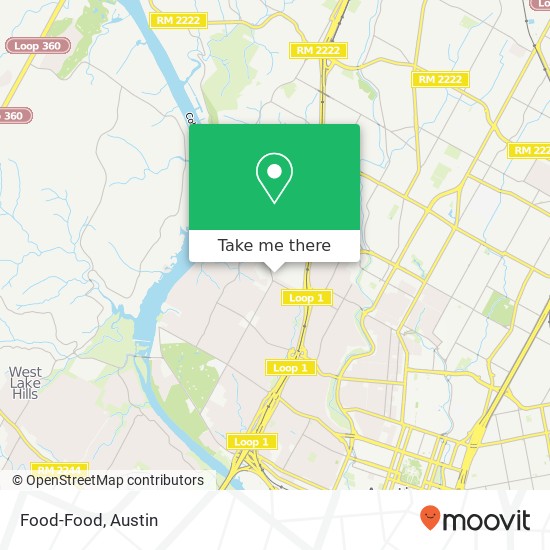 Mapa de Food-Food, 2727 Exposition Blvd Austin, TX 78703