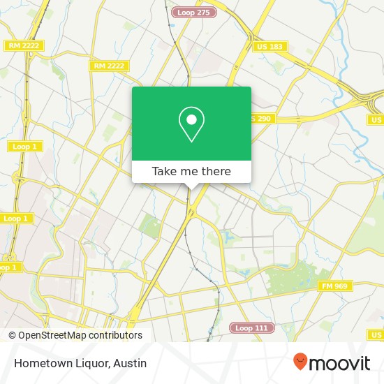 Hometown Liquor map