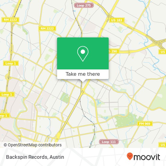 Backspin Records, 4631 Airport Blvd Austin, TX 78751 map