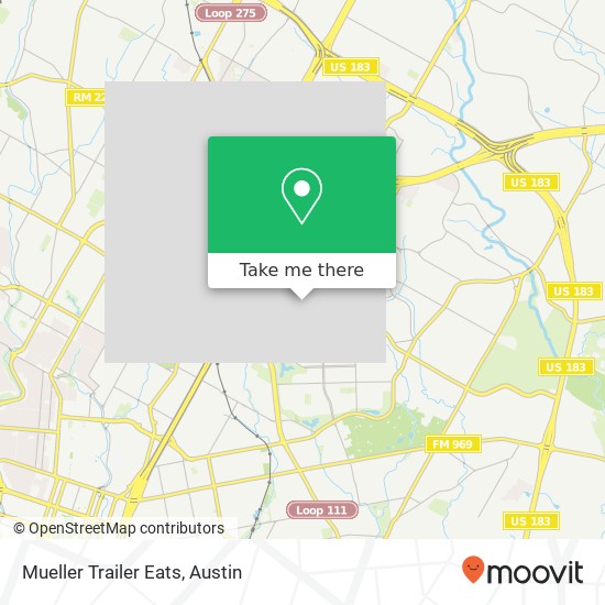 Mueller Trailer Eats, 4550 Mueller Blvd Austin, TX 78723 map