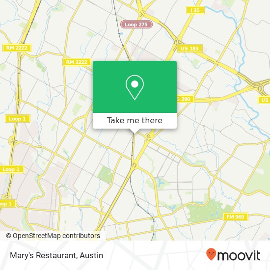 Mary's Restaurant, 4917 Airport Blvd Austin, TX 78751 map