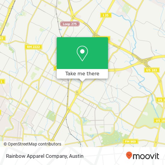 Rainbow Apparel Company, 5465 N Interstate 35 Austin, TX 78723 map