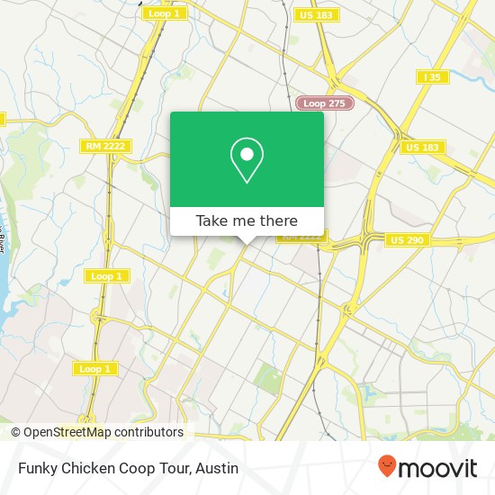 Mapa de Funky Chicken Coop Tour
