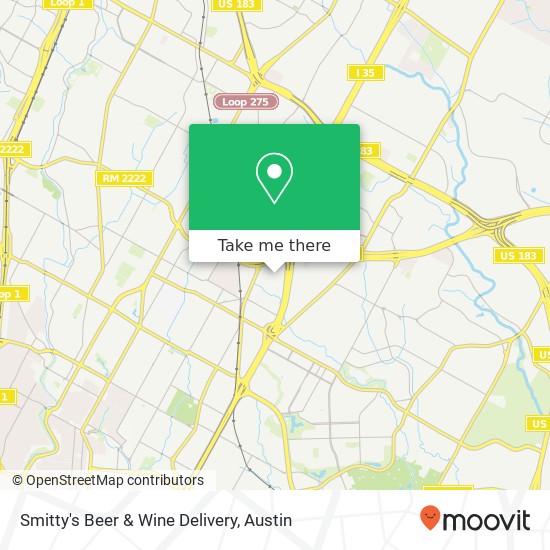 Smitty's Beer & Wine Delivery map