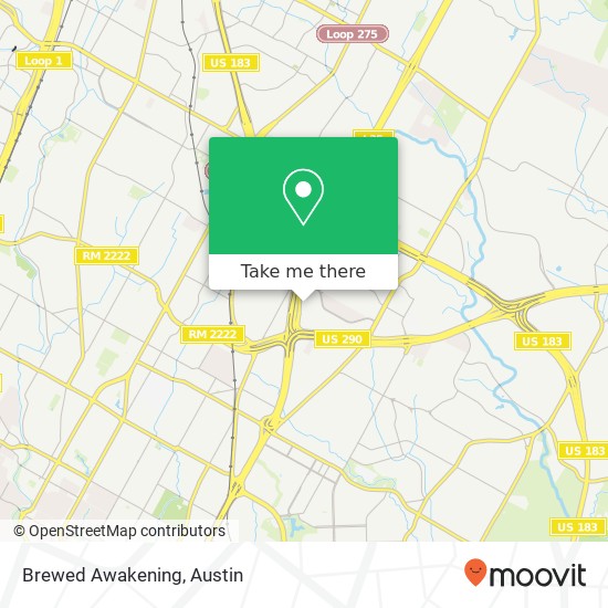 Mapa de Brewed Awakening, 6505 N I-35 Austin, TX 78752