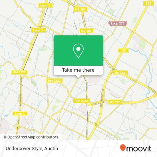 Undercover Style, 720 Gaylor St Austin, TX 78752 map