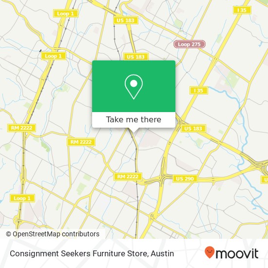 Consignment Seekers Furniture Store, 606 Kenniston Dr Austin, TX 78752 map