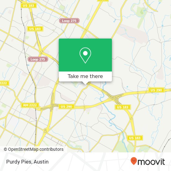 Mapa de Purdy Pies, Cameron Rd Austin, TX 78752