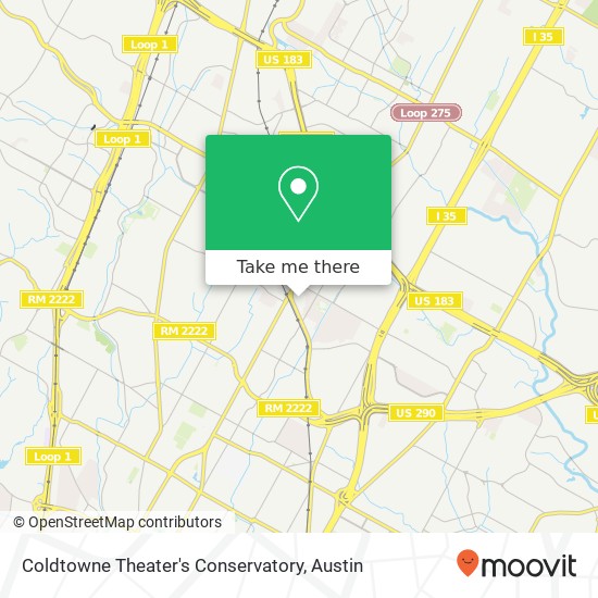 Mapa de Coldtowne Theater's Conservatory