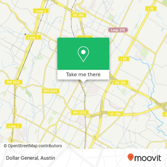 Dollar General, 6929 Airport Blvd Austin, TX 78752 map