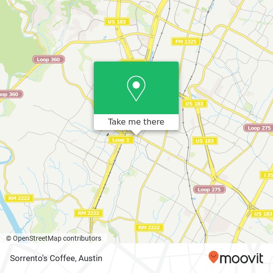 Mapa de Sorrento's Coffee, 3001 W Anderson Ln Austin, TX 78757