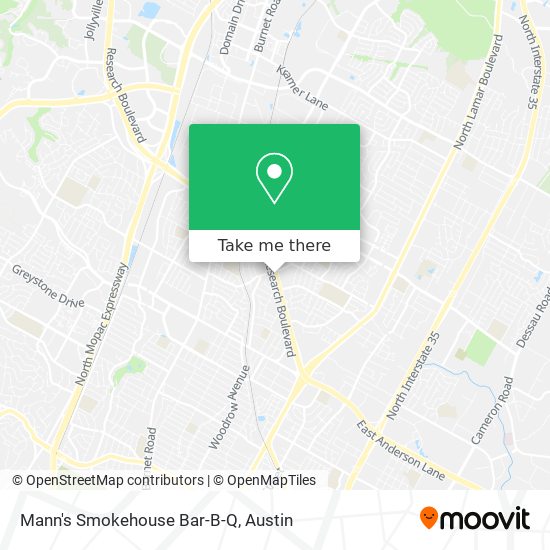 Mapa de Mann's Smokehouse Bar-B-Q