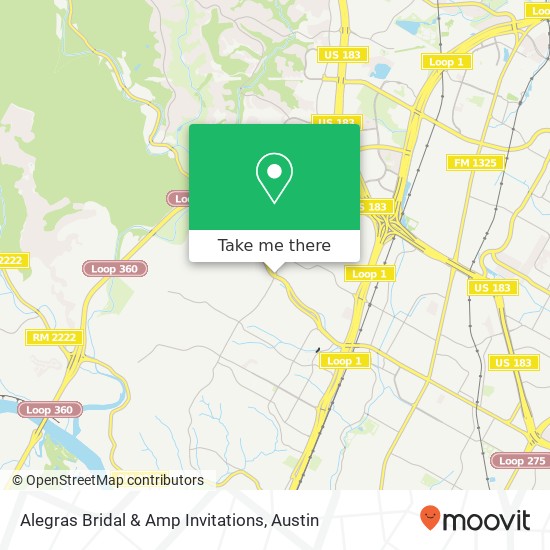 Alegras Bridal & Amp Invitations, 8101 Mesa Dr Austin, TX 78759 map