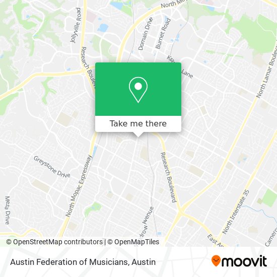 Mapa de Austin Federation of Musicians