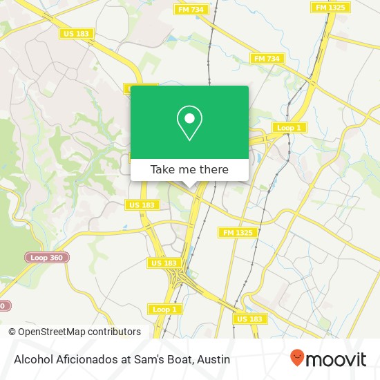 Mapa de Alcohol Aficionados at Sam's Boat
