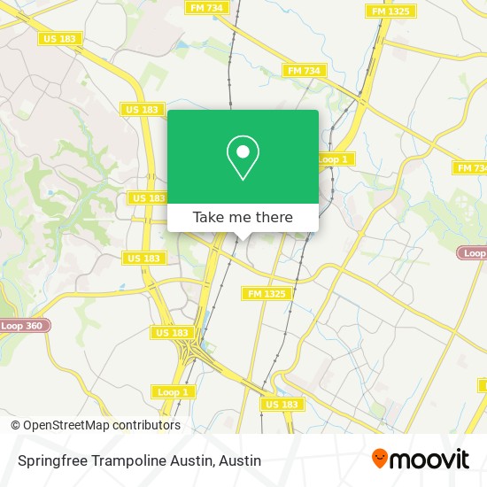 Mapa de Springfree Trampoline Austin