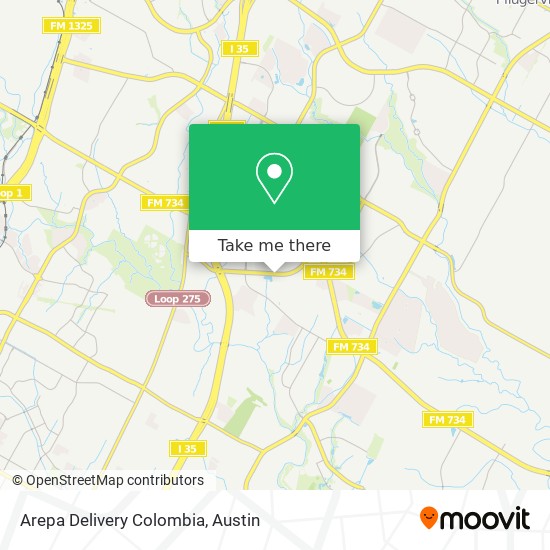 Arepa Delivery Colombia map