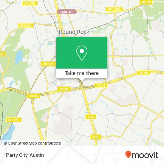 Party City, 2601 S I-35 Round Rock, TX 78664 map