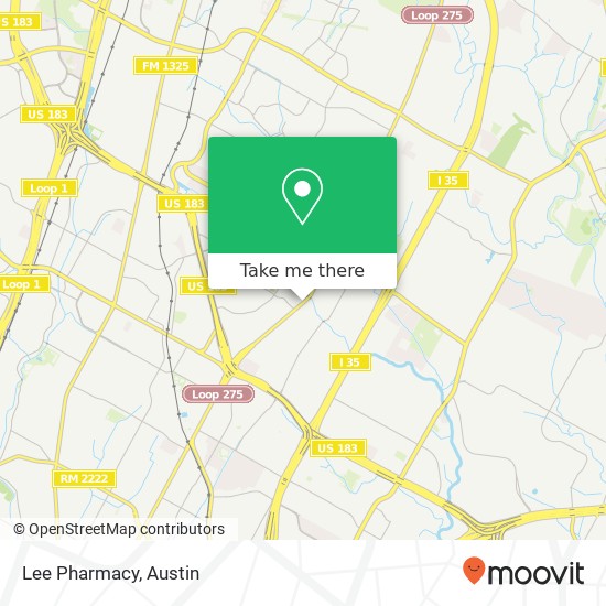 Mapa de Lee Pharmacy