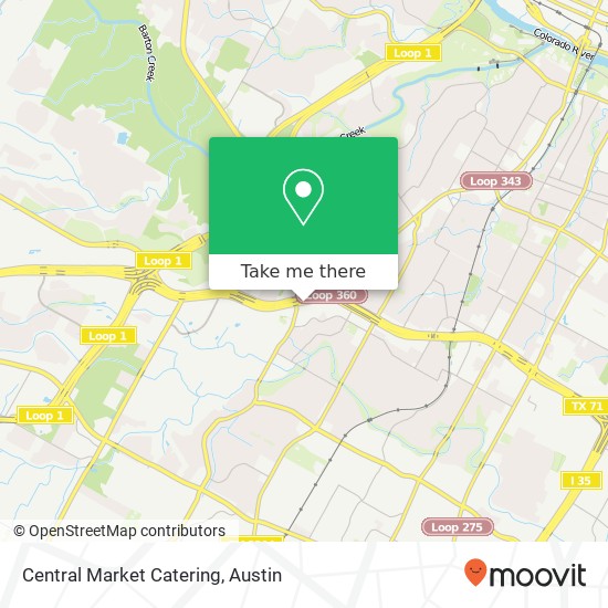 Central Market Catering map
