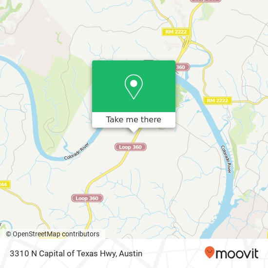 3310 N Capital of Texas Hwy map