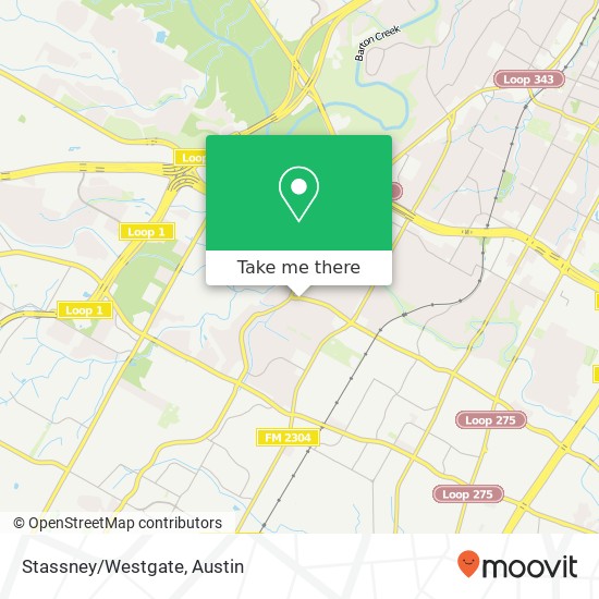 Stassney/Westgate map
